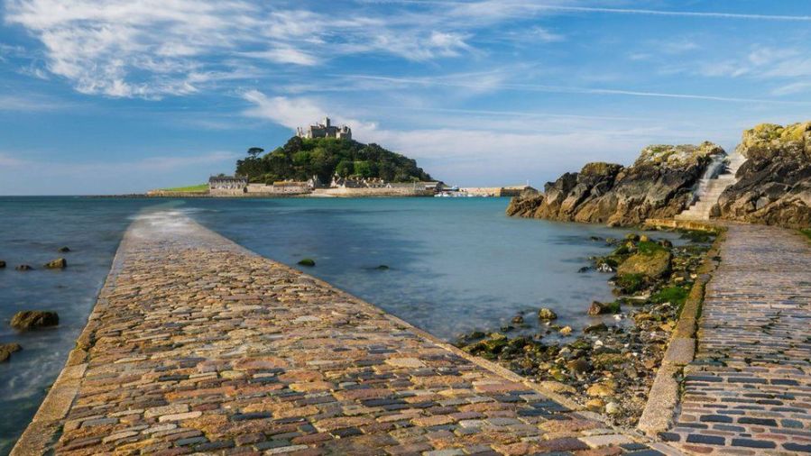 Saint Michael's Mount, Cornwall UK; image from www.bbc.com.